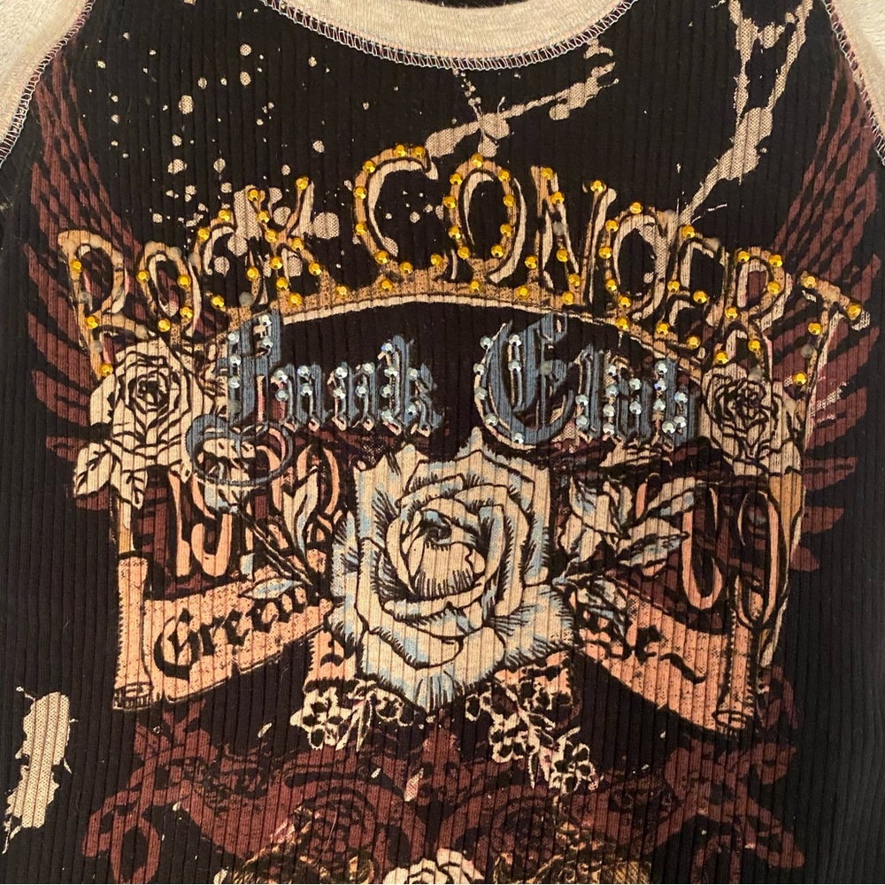 Rhinestone Rock Concert tank - Picture 2 of 4